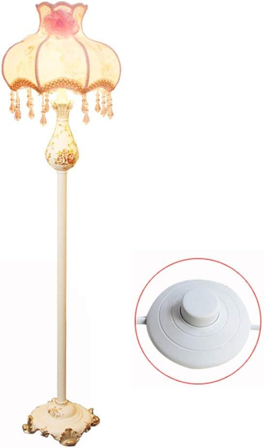 ShhddFloor lamp bedroom lamp living room European-style palace high Wenxin Li Nordic Light tall retro floor lamp