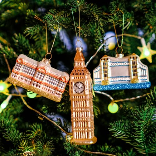 Amanman Hand-Blown London Landmarks Christmas...