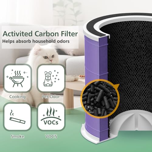 Image of AP301 AP302 HEPA filter Replacement, ONLY for Dayette AP301 AP302 Air Purifier, HEPA and More Carbon Particles, Pets Odors filter