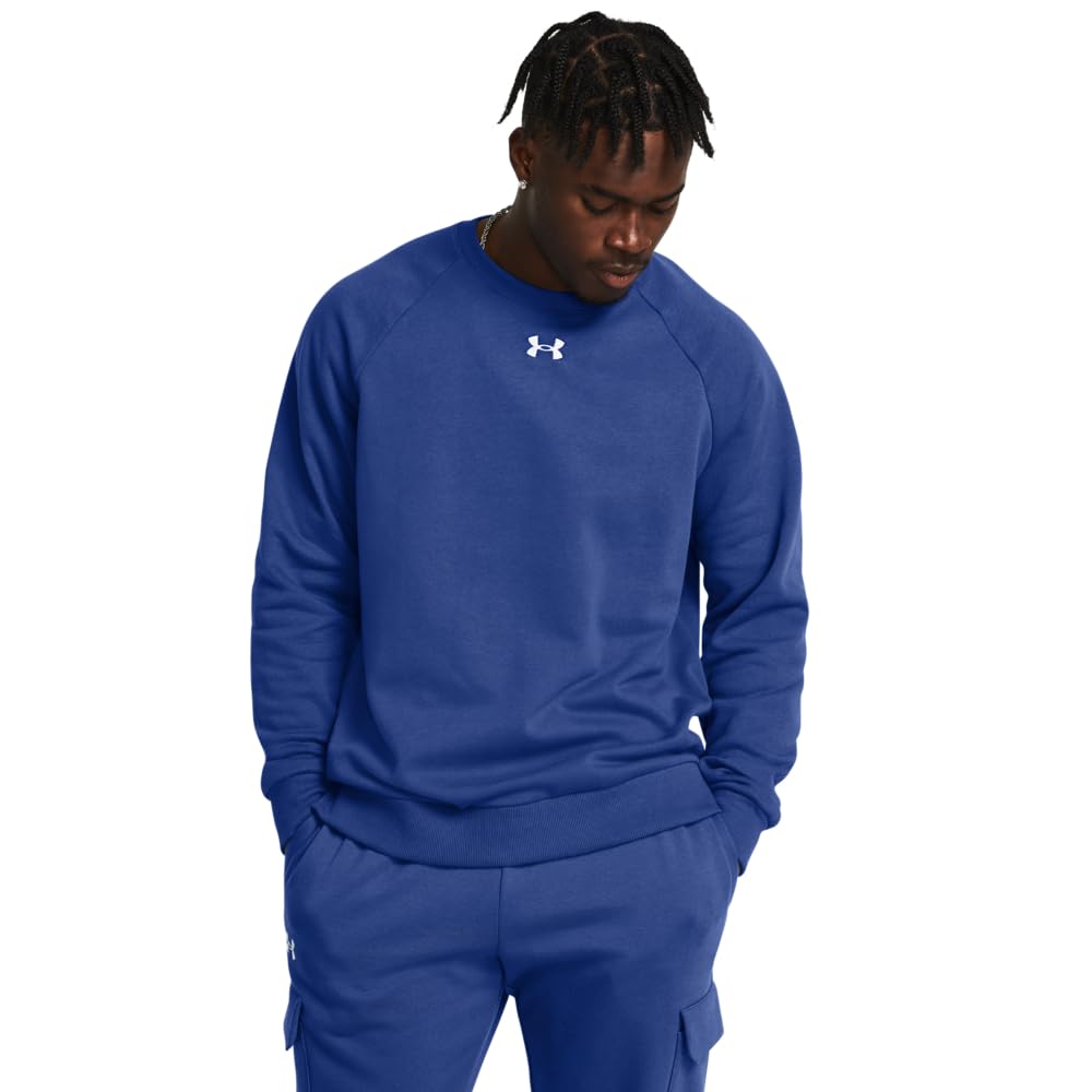 Under Armour Rival Fleece Crew, Comfortable & Breathable Long Sleeve Fleece, Men's Pullover Made With Fast-Drying Fabric Men — view 45