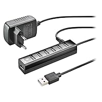 NGS IHUB7 TINY - Hub USB 2.0 con 7 Porte e Adattatore di Alimentazione da 5V/1A