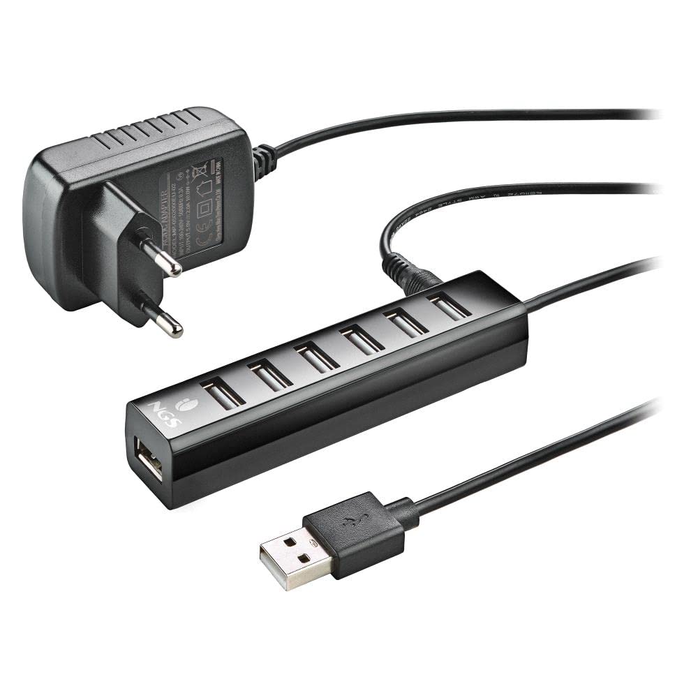 Hub USB 2.0 con Alimentación Externa NGS IHUB7 Tiny/ 7xUSB