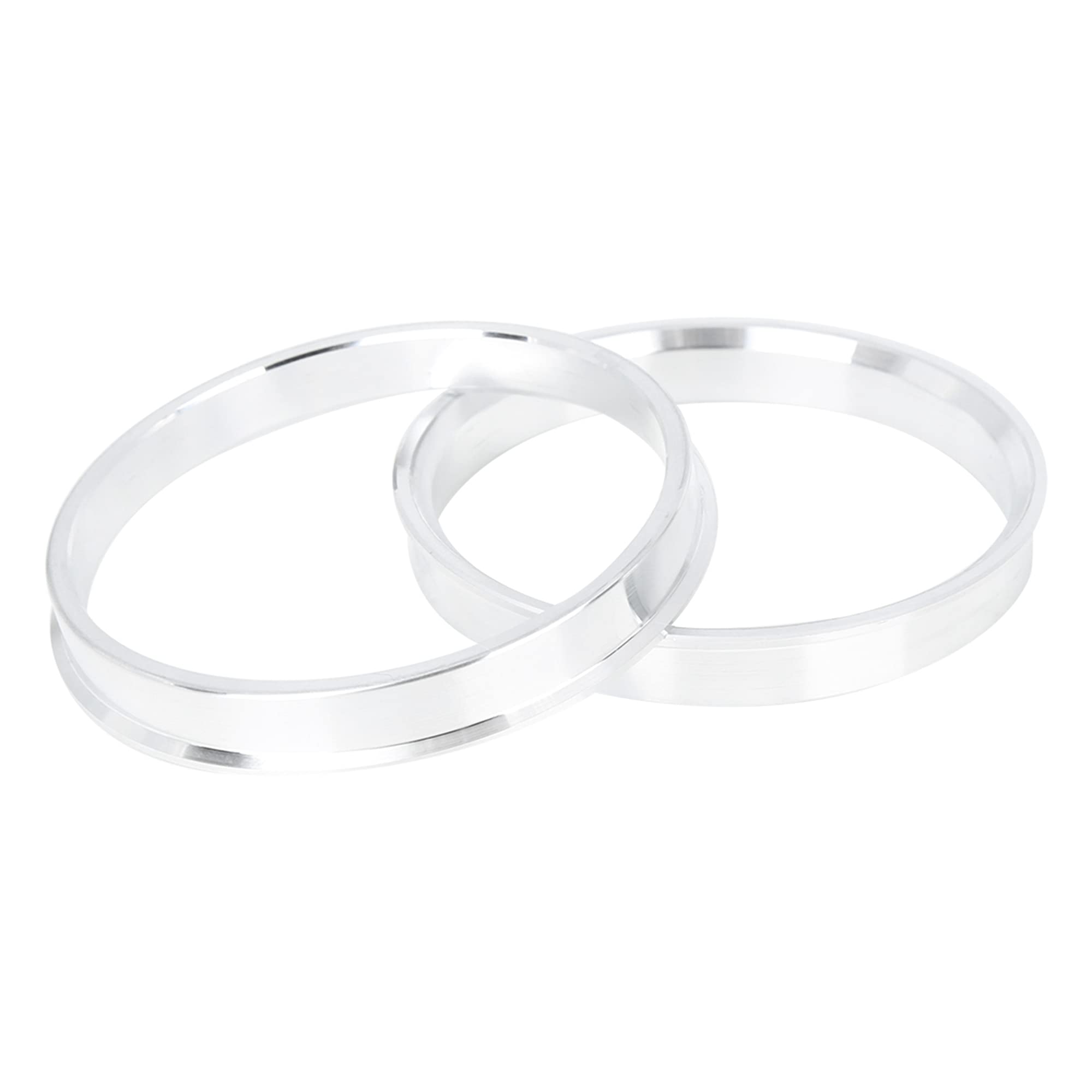 X AUTOHAUX 4Pcs Bague De Centrage 73.1 À 67.1mm en Alliage D'Aluminium | Diamètre Intérieur 67.1mm, Diamètre Extérieur 73.1mm, Profondeur 10mm, Élimine Les Vibrations, Assure Un Ajustement Précis