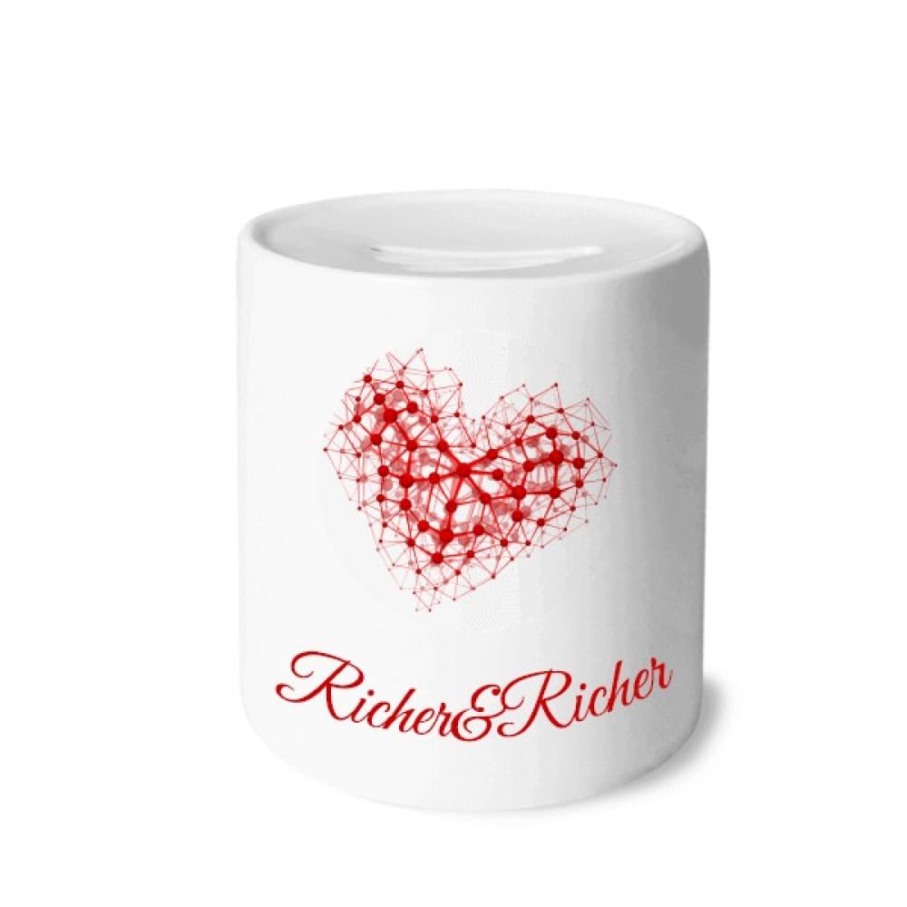 Tirelire rouge Atoc structure d'art illustration riche et finitions physiques premium