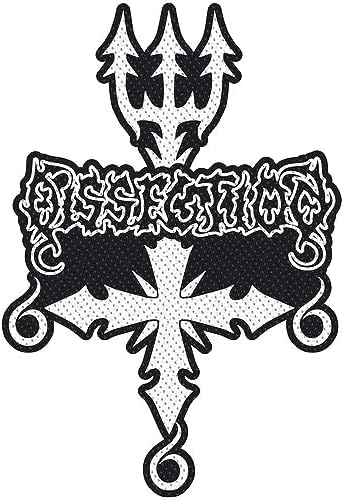 Dissection Logo Woven Cut Out Patch (One Size) (Black/White) image 2