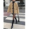 Cicy Bell Womens Oversized Faux Fur Jacket Fuzzy Fleece Coats Button Front Winter Outfits with Pockets