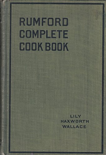 Rumford Complete Cook Book B000O69196 Book Cover