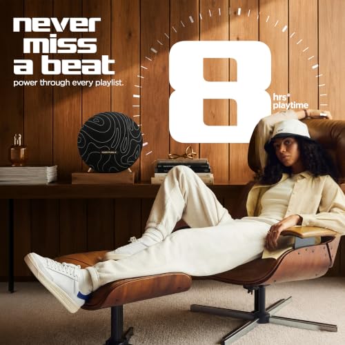Image of Nu Republic Sonicpop 1450 Wireless Speaker | 14W Powerful Sound | Wireless Connectivity v5.4 | RGB Lights | TWS Pairing | 8H Playtime | One-Tap Controls | Type-C Fast Charging- Black