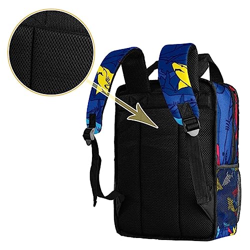 Sac à dos garçons motif requin océan multicolore 35cm - 4