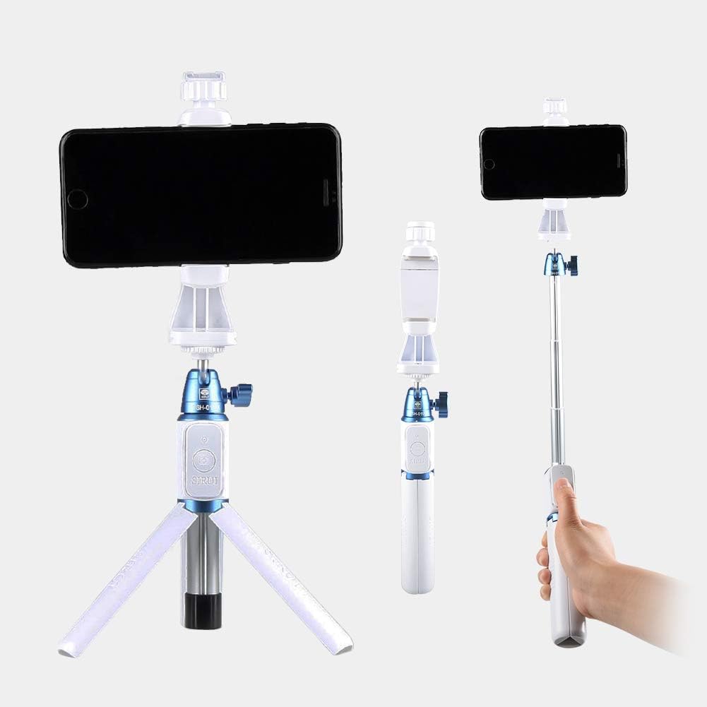 Image showing the tripod in compact, extended monopod, and tripod configurations
