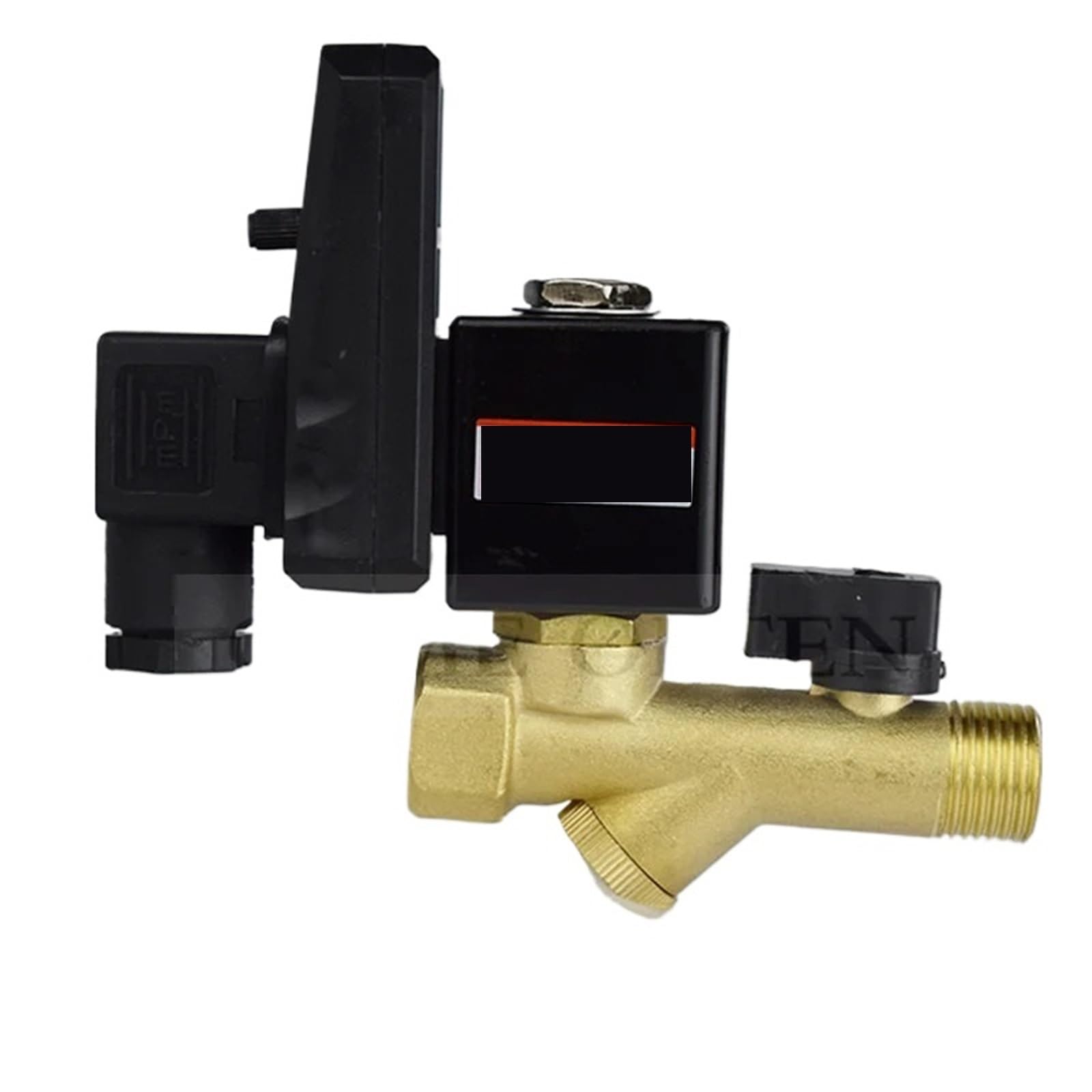 Válvula de drenaje electrónica de 16 bares, compresor de aire, almacenamiento de aire, válvula solenoide de descarga automática de agua CA 220 V dividida integrada (24 V CC, 16 bares)
