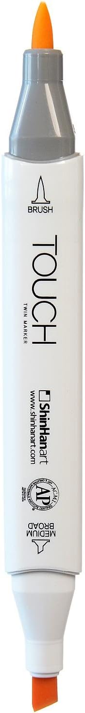 ShinHan Touch Twin Brush Markers Milky White YR132 [Pack of 3 ]