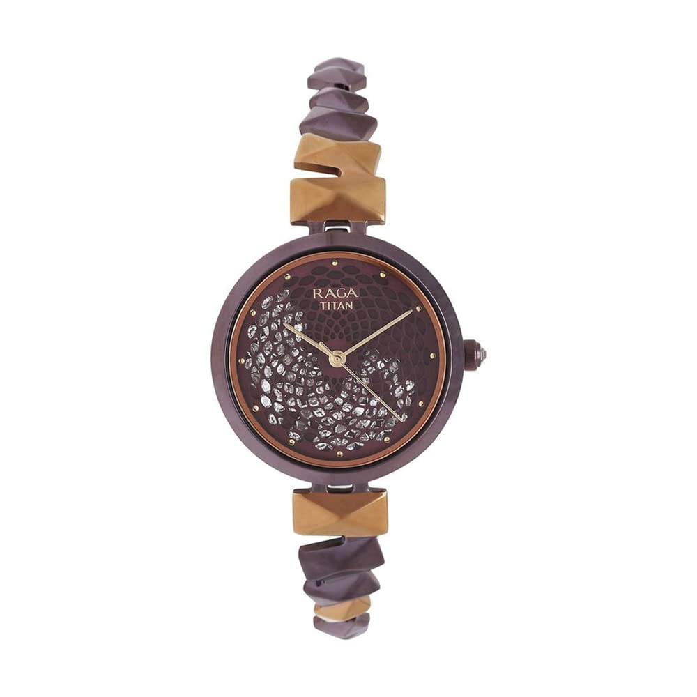 Titan Raga Facets Brown Dial Analog Stainless Steel Strap watch for Women-NS95121KM01 (B07YLVHRXG) Amazon Price History, Amazon Price Tracker