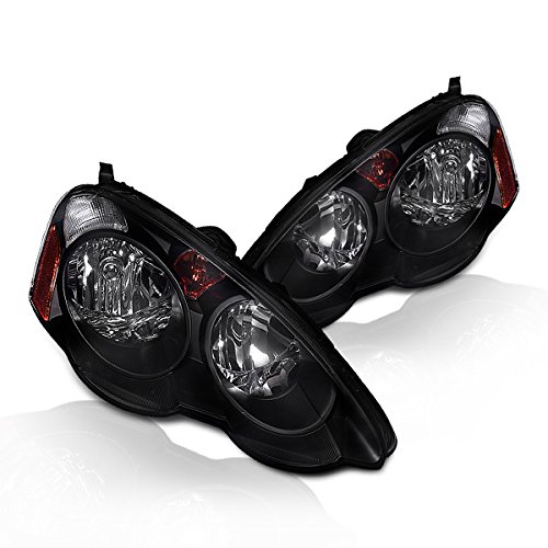 Instyleparts Clear Lens Headlights with Black Housing Made For 2002 - 2004 X DC5 Clear Lens Headlights with Black Housing