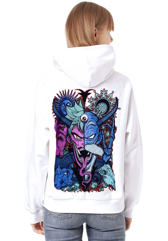 Image of VLAM Demon Dark Art Back Print Unisex Winter Hoodie