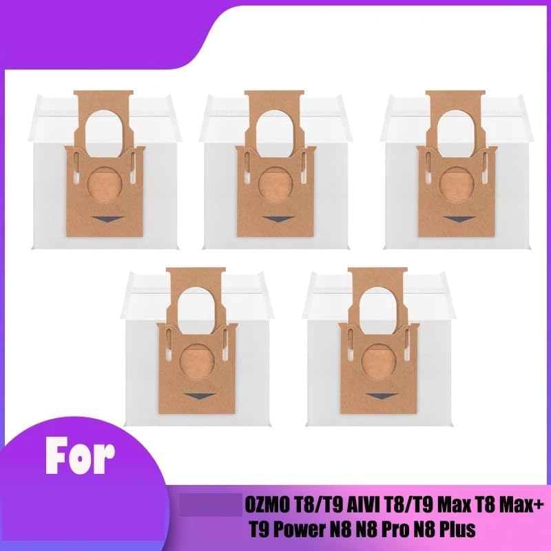 Robot Vacuum Cleaner Dust Bags,Compatible For Ecovacs DEEBOT OZMO T8/T9 AIVI T8/T9 Max T8 Max+ T9 Power N8 N8 Pro N8 Plus,Replacement Parts(20pcs)