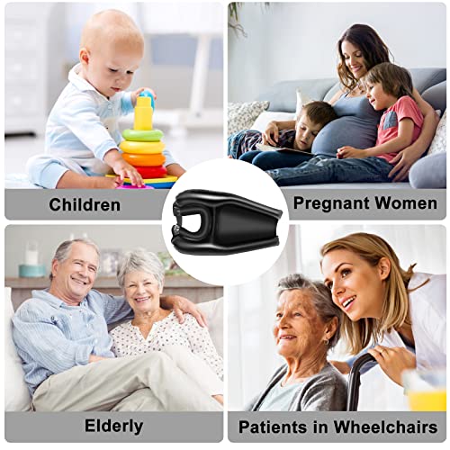 Aufblasbare Haarwaschbecken für Bettlägerige Mobiles Waschbecken Haare Waschen für Bettlägerige Behinderte Ältere Menschen Schwangerschaft Postoperative Patientin, Schwarz