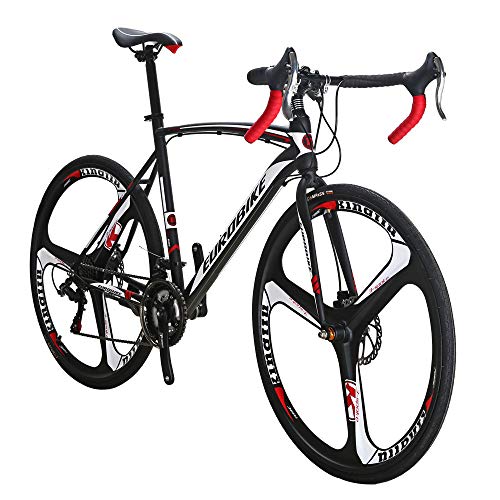 Eurobike HYXC550 Road Bike,21 Speed 54cm Frame Road Bicycle
