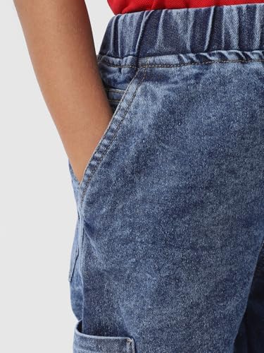 Image of Nautinati Boys Cotton Denim Jeans with Value-Added Detailing | Age 2-10 Years