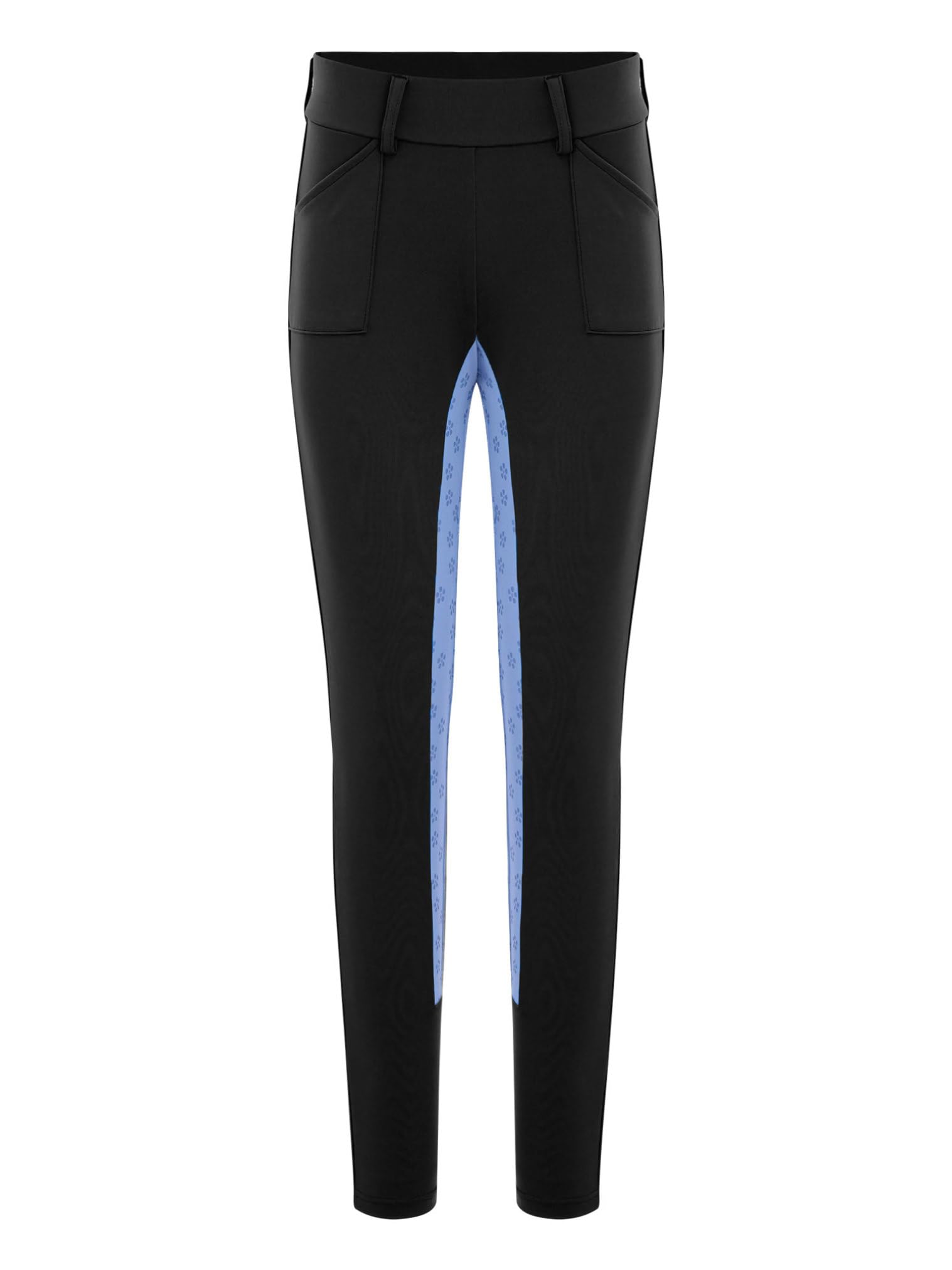 renvena Leggings Sportivi per Bambina e Ragazza Pantaloni da Equitazione con Seduta Completa Passanti per la Cintura e Tasca per Il Cellulare Pantaloni Yoga