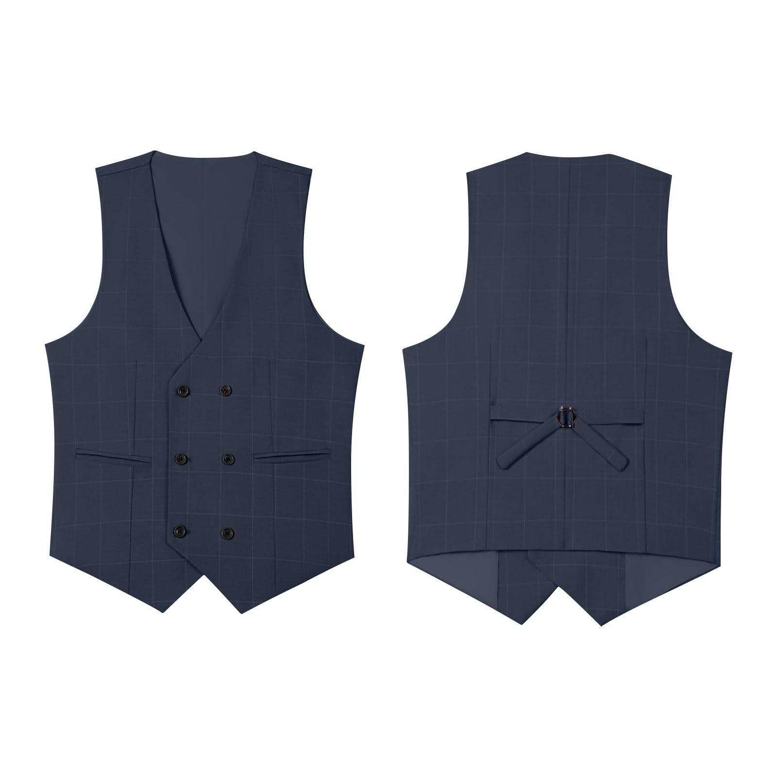 Abito Da Uomo In 3 Pezzi Tinta Unita Affari Blazer Pantaloni Gilet Elegante Smoking Formale Da Matrimonio Completo Da Uomo Dinner Casual Abiti Da Lavoro Business Cerimonia Slim Fit Abito Da Sposa