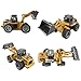 Fistone RC Truck Alloy Shovel Loader Tractor 2.4G Radio Control 4 Wheel Bulldozer 4WD Front Loader Construction Vehicle Electronic Toys Game Hobby Model with Light and Sounds