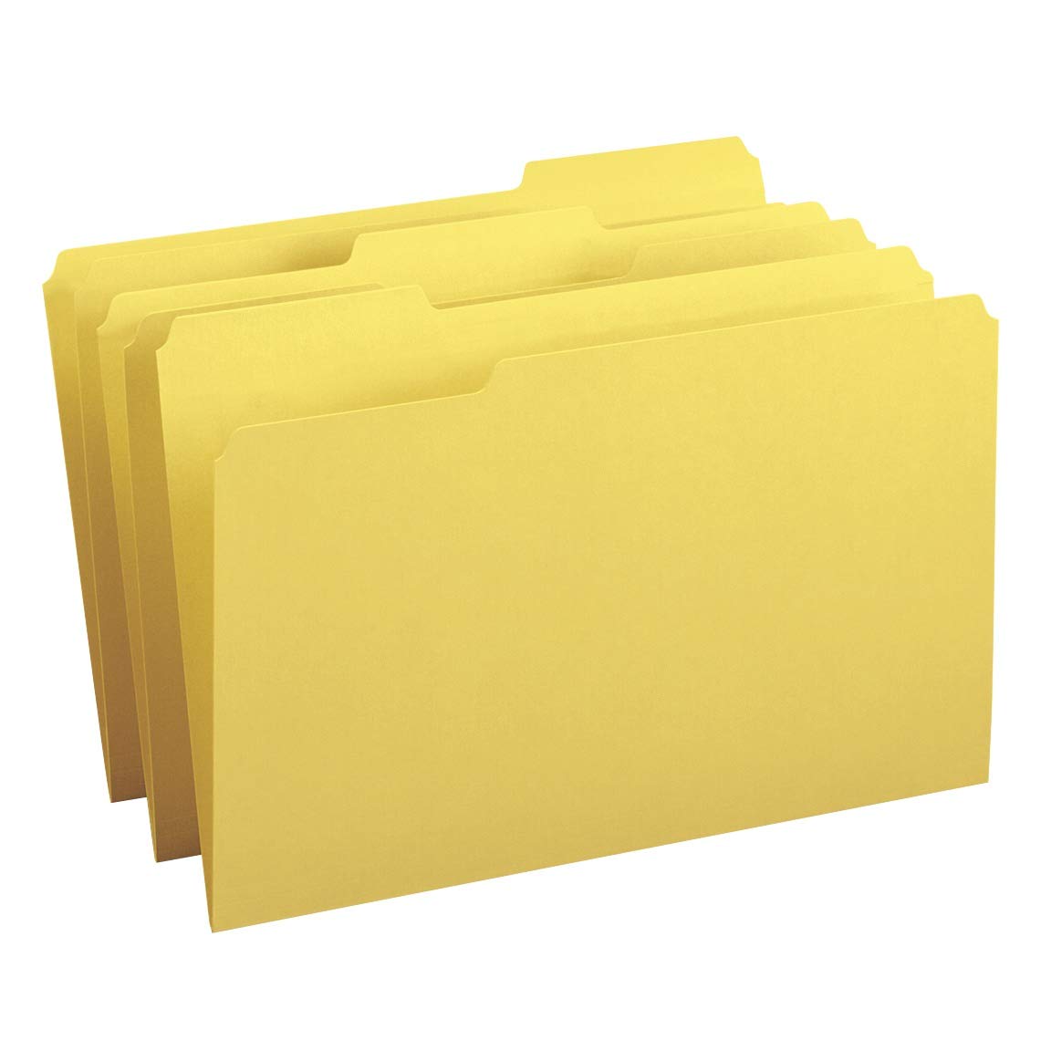 Smead Folder, Legal, 11 Point, 1/3 Cut Tab, Yellow, 100 per Box (17943)