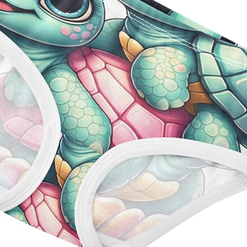Cute Digital Sea Turtles Girls Underwear Toddler 2t Cotton Girl Panties Cute Bright Kids Undies Briefs4