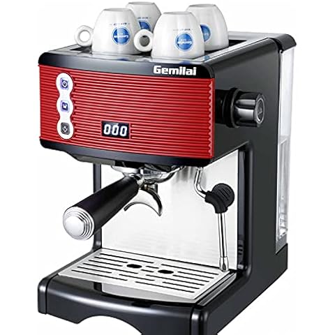DDQQ Fully Automatic Coffee Machine, Espresso Machine, Coffee Machine, Suitable For Small Household Fully Automatic Semi-automatic Milk Froth, 19bar Rapid Heating System, 1450W Cover