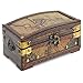 Brynnberg - Caja de Madera Cofre del Tesoro Pirata de Estilo Vintage, Hecha a Mano, Diseño Retro 17x10x10cm