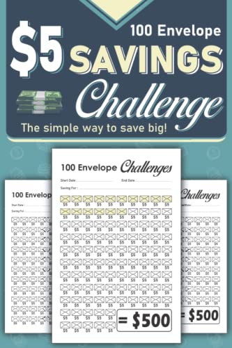 $5 Savings Challenge: 100 Envelope Savings Challenge Edition is An Easy And Fun Way To Save $500 Per Page in Small Increments of $5! | Using Cash Envelopes image 2
