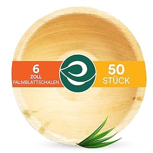ECO SOUL Palmblattschalen 470ml, 50 Stück