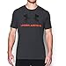 Under Armour Men's Sportstyle Logo T-Shirt, Black/Phoenix Fire, X-Large