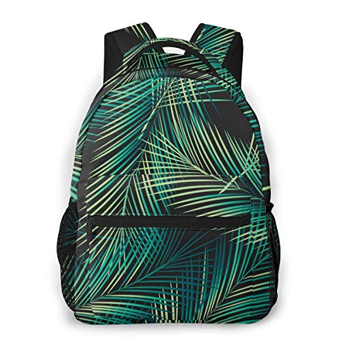 Mochilas de Libros Moda con Estampado de Selva para Hombres y Mujeres de diseño de Lona