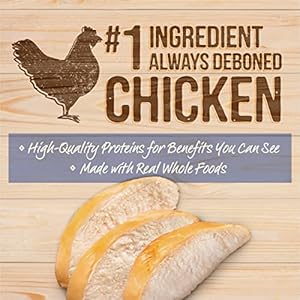 Merrick Wholesome Grains Freeze Dried Uncooked Coated Kibble, Pure Excessive Protein Pet Meals, Hen and Brown Rice – 10.0 lb. Bag