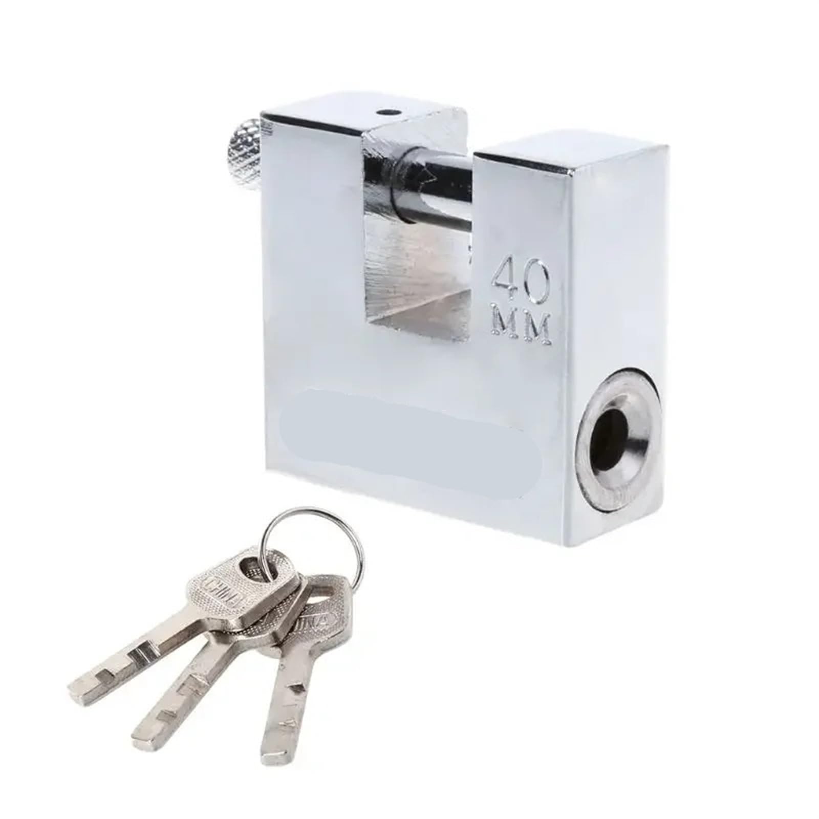 Cadenas de verrouillage rectangulaire pour sécuriser casier et abri de jardin