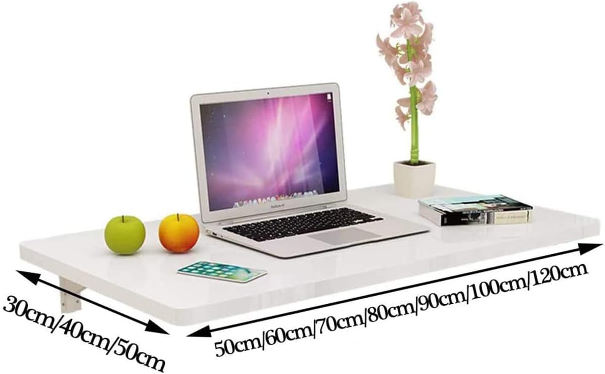 Wall-Mounted Folding Table, Space Saving Laptop Desk Workbench,for Study, Office, Bedroom