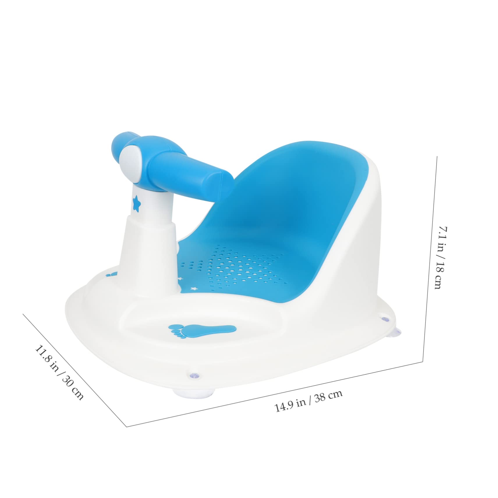 ERINGOGO Asiento de Baño para Bebés Estructura Estable y Soporte Cómodo, Fabricado en Pp y Tpe, Adecuado para Colocar a Niños Pequeños el Baño