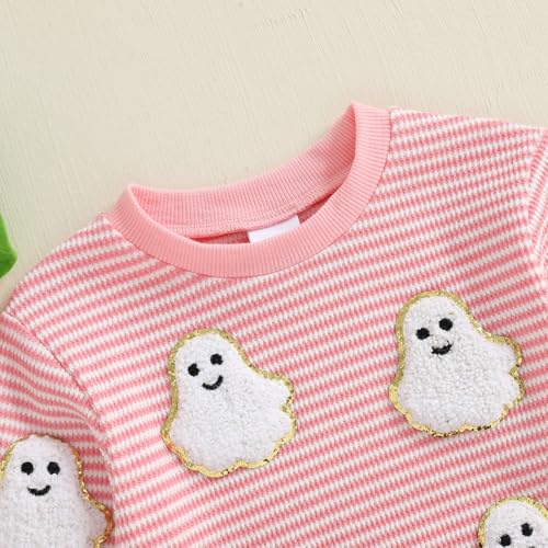 Toddler Baby Boy Girl Halloween Sweatshirt Long Sleeve Letter Print Shirt Pullover Sweater Top Fall Winter Clothes4