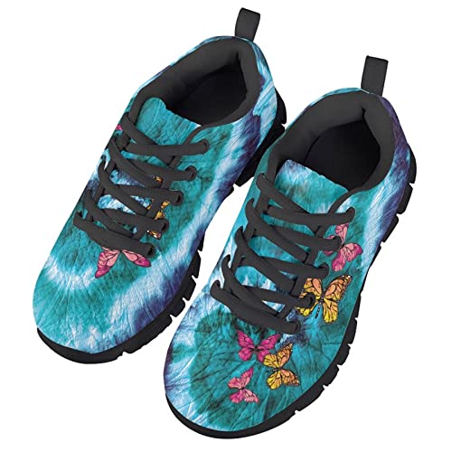 Xoenoiee Tennis Running Shoes for Girls Boys Walking Sneaker Kids Lightweight Trainers Lace Up Athletic Shoes2