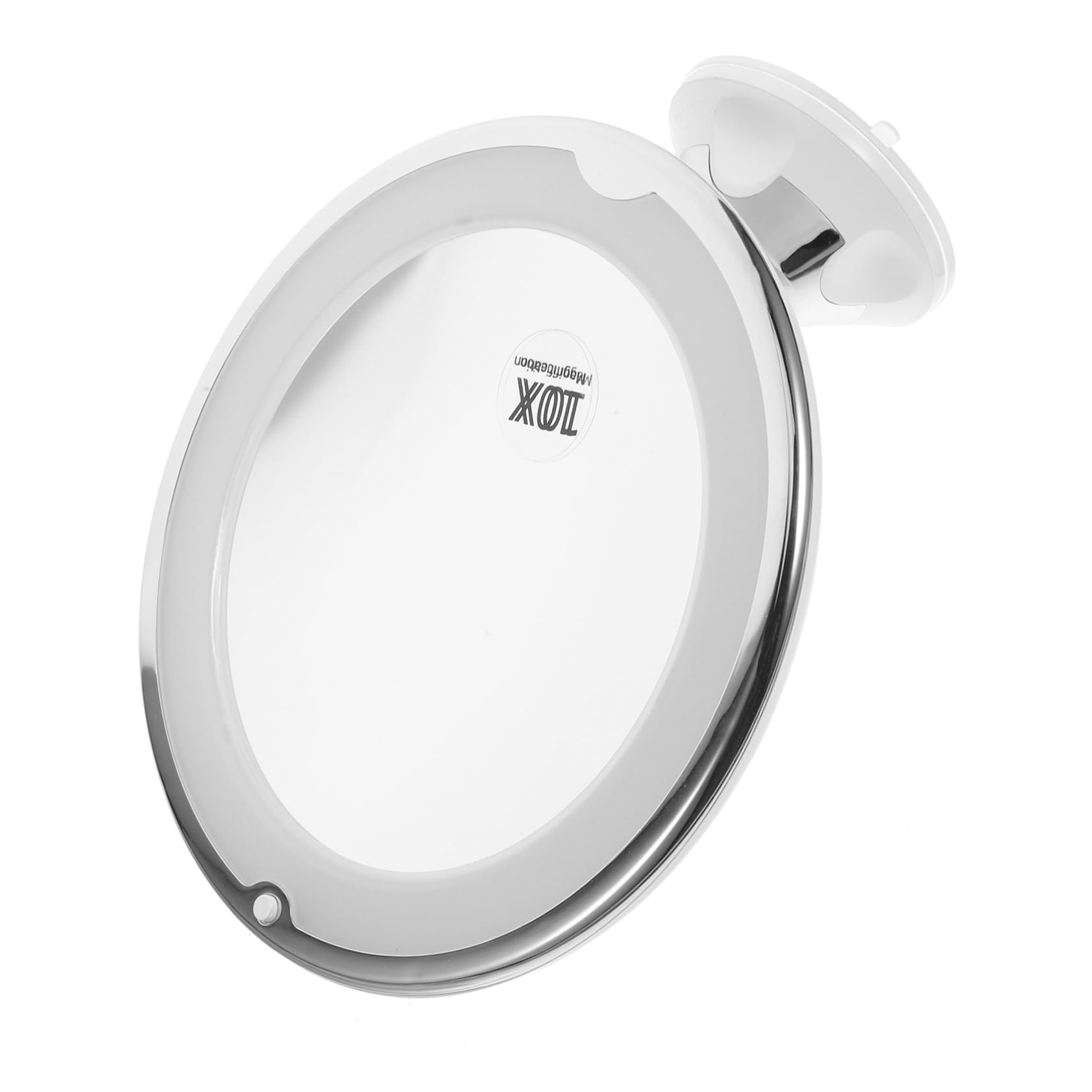 TOVINANNA Espejo De Maquillaje LED Giratorio De 360 ​​​​Grados Espejo De Tocador De Maquillaje con Aumento Espejo De Pared con Aumento Y Soporte De Luz Espejo De Aumento con Taza Espejo