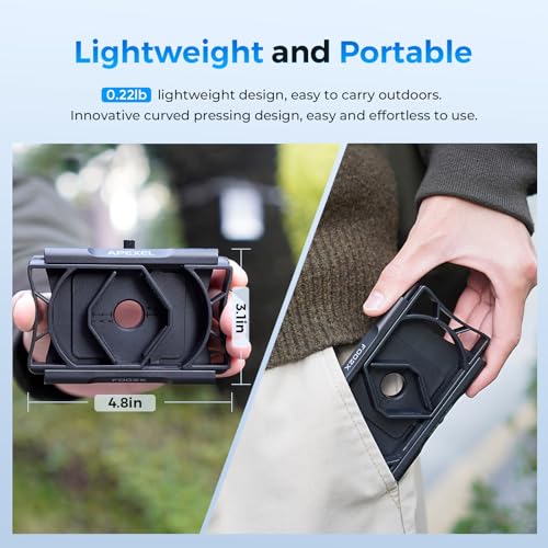 Upgraded Telescope Phone Adapter, Rotatable 360° Binocular Photo Adapter for Android & iPhone,Smartphone Holder Mount for Telescope,Monocular,Binocular,Spotting Scope,Microscope with Bluetooth Shutter
