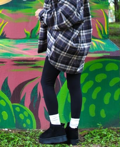 TruFox Womens Platform Mini Boots Classic Faux Fur Lined Slip On Ankle Booties4