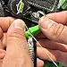 LINE CUTTERZ Patented Ceramic Blade Zipper Pull Quick Braided Fishing Line Cutter - Green - 2 Pack