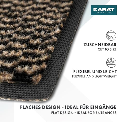 Tapis anti-salissures antidérapant KARAT grand format bicolore