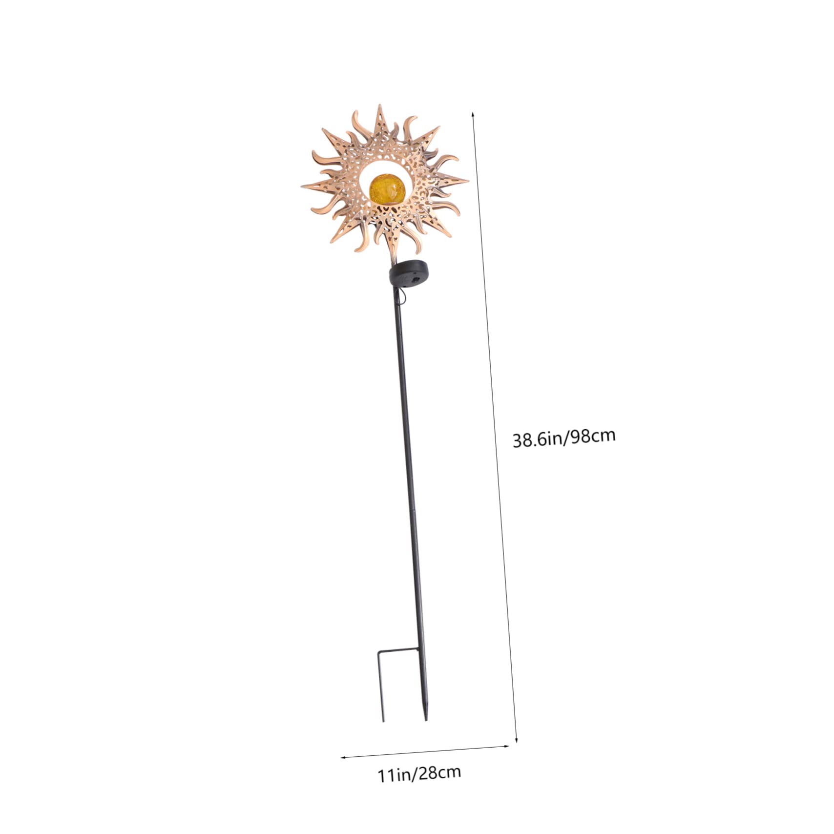 Lámpara Proyector Solar Led Hierro Para Jardín Solar Decoración Festiva