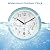 OCEST 12 Inch Large Sealed Outdoor Clock Waterproof, Waterproof Outdoor Wall Clock, Silent Non-Ticking Battery Operated Quartz Round Clock for Patio, Pool, Lanai, Fence, Porch, Garden?Blue?