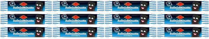 Halva Salmiakkimatto Salty Liquorice 12 bars of 60g