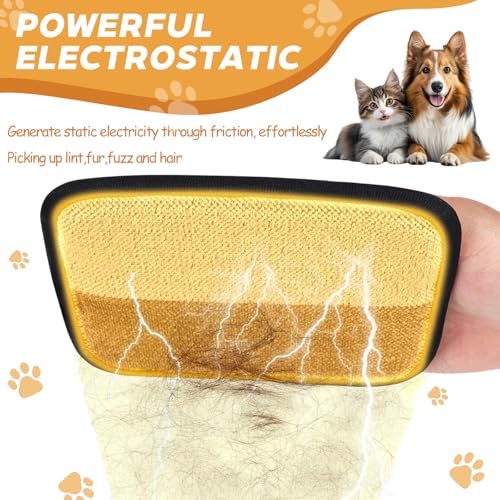 Image of Pet Hair Remover, Electrostatic Pet Hair Removal Gloves, Reusable Cat & Dog Hair Removal Tool, 2025 Upgraded Pet Grooming Gloves for Couch, Furniture, Carpet (1 Pack)