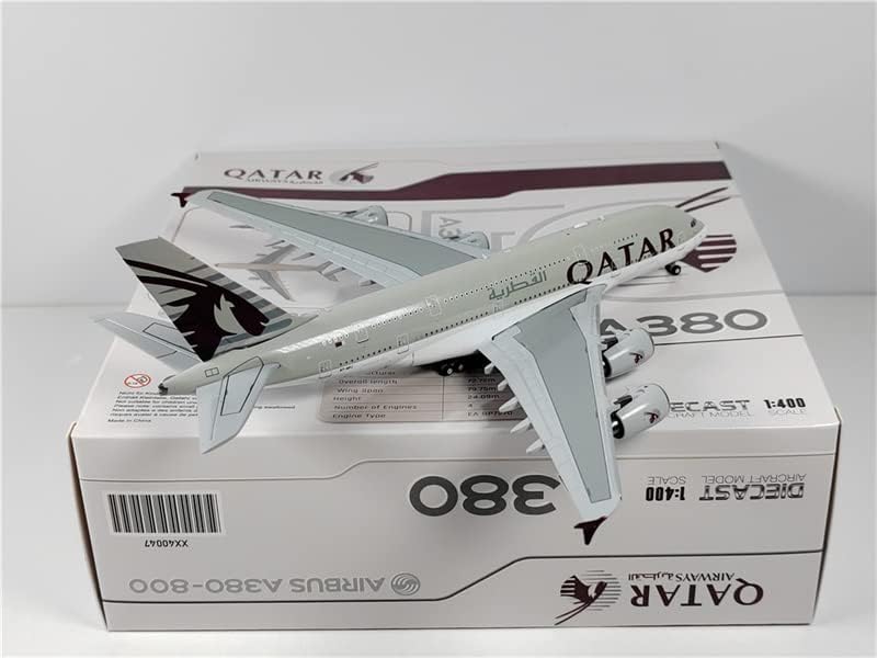 Miniatura 2 de JC Wings Qatar Airways para Airbus A380 A7-APJ 1400 DIECAST modelo de avión preconstruido